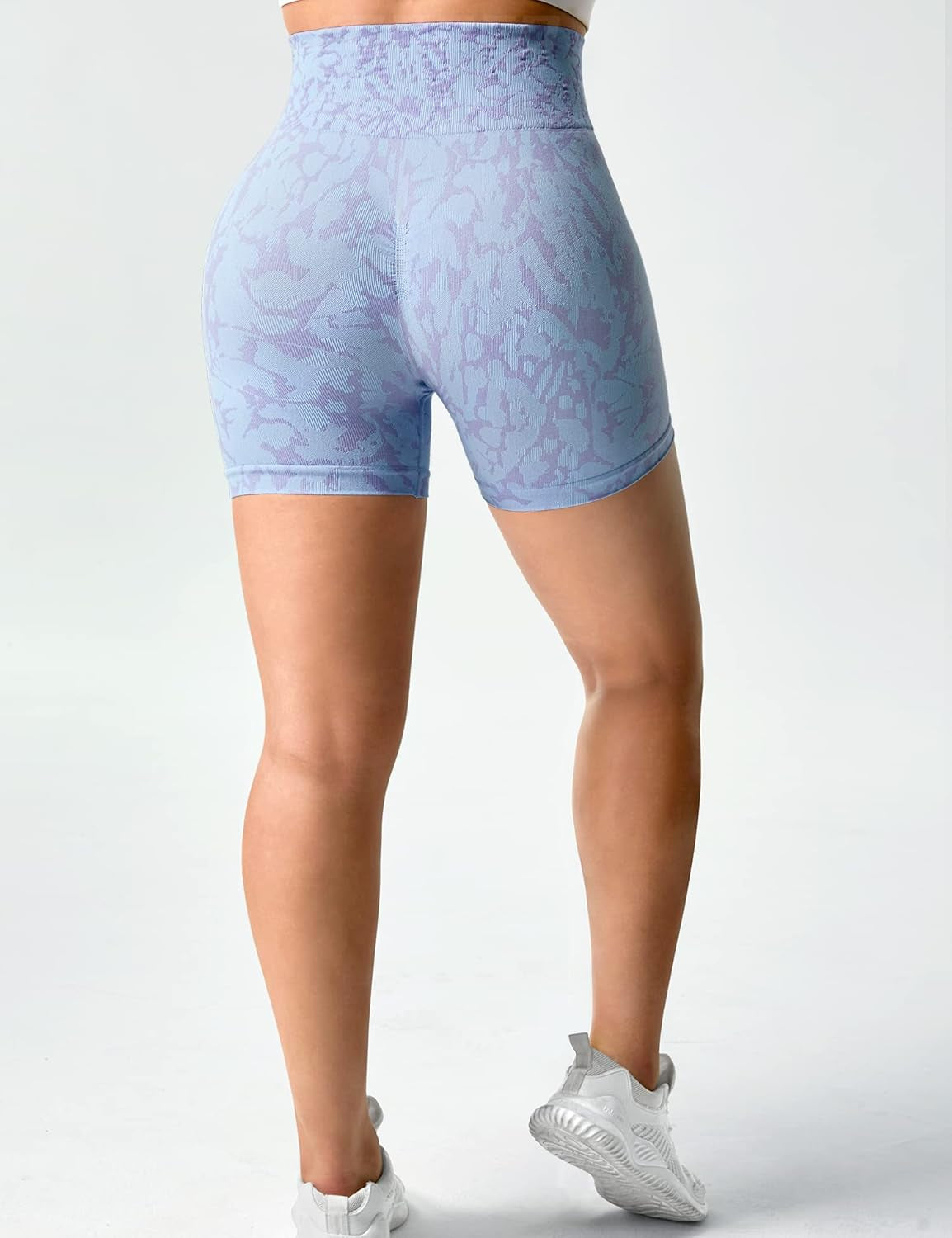 Women Seamless Camo Shorts High Waisted Gym Yoga Workout