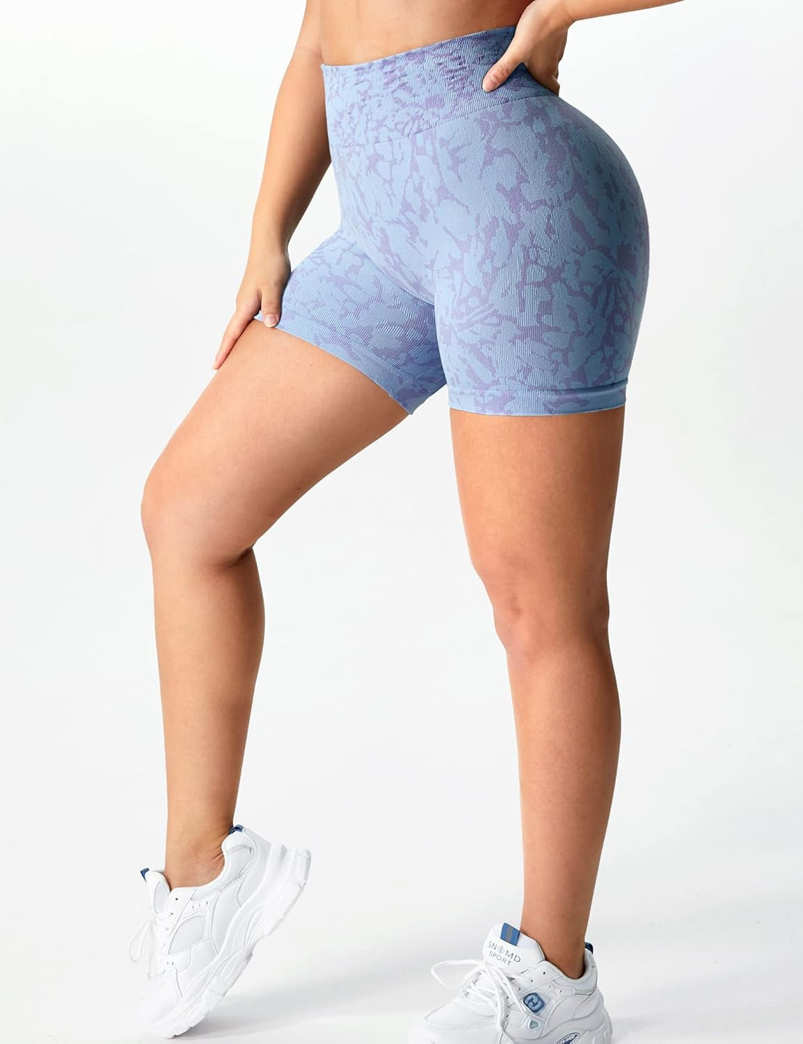 Women Seamless Camo Shorts High Waisted Gym Yoga Workout