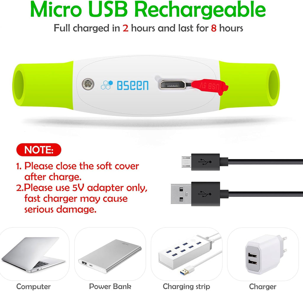 Led Dog Collar,  USB Rechargeable Flash Dog Necklace Light, Pet Safety Collar Makes Your Beloved Dogs Be Seen at Night for Small Medium Large Dogs(Green)