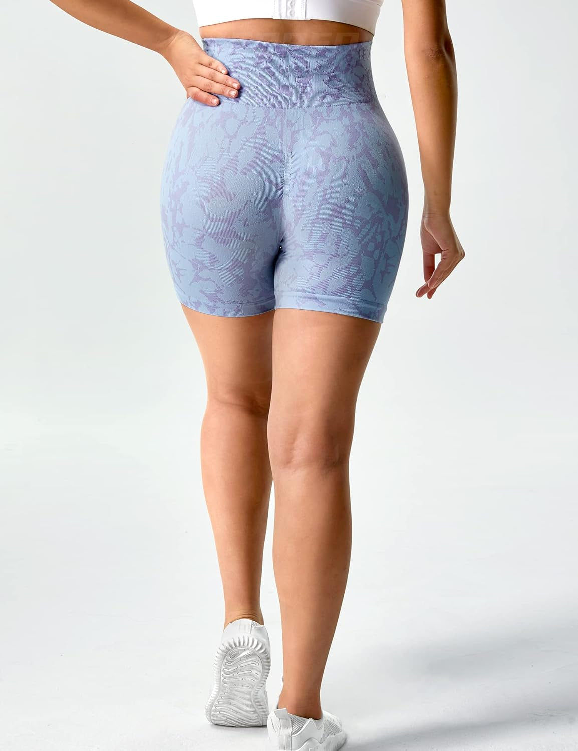 Women Seamless Camo Shorts High Waisted Gym Yoga Workout