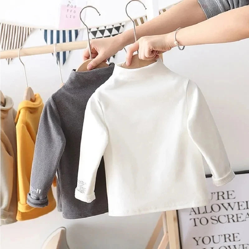 Toddler Boys Girls Sweatshirts Warm Autumn Winter Coat Sweater Baby Kids Long Sleeve Letter Print Tops for Children Clothes 2021